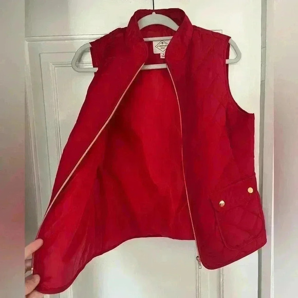 St. John’s Bay Red Quilted Puffer Vest – Women’s Size M - Picture 7 of 11